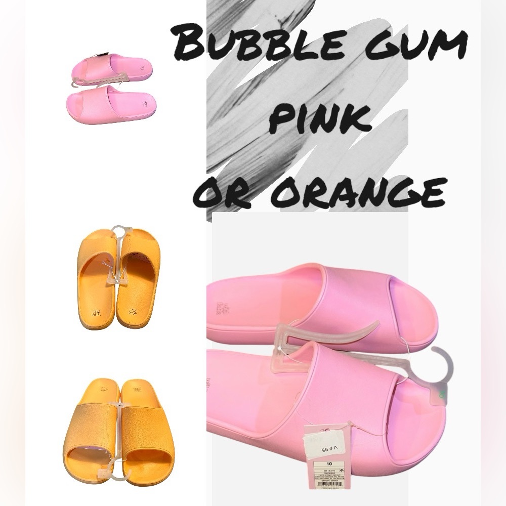 Wild Fable bubble gum pink platform slides NWT size 10